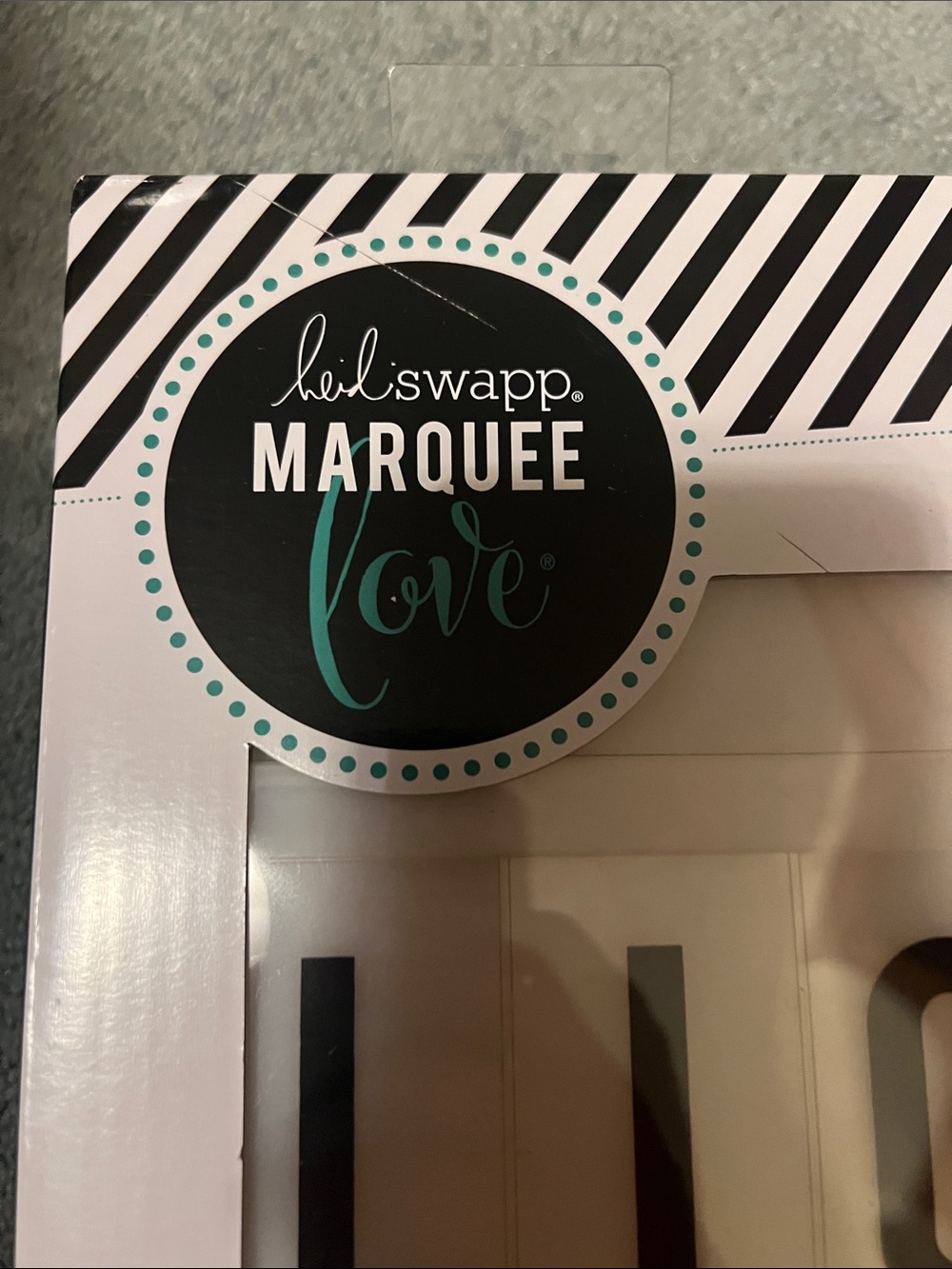 Heidi Swapp Lightbox Marquee — White with Black Letters - Picture 2 of 4